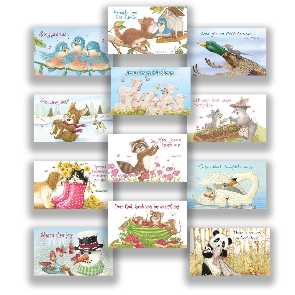 Friendly Kritters Woodland Creatures Set of 12 Magnets