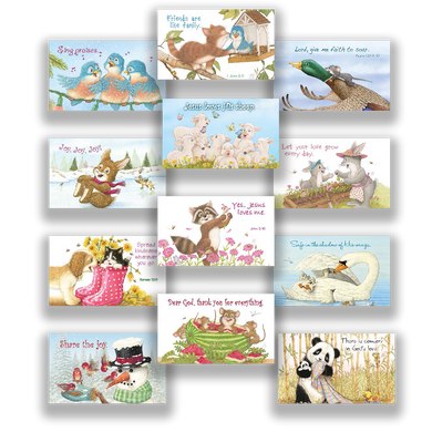 Friendly Kritters Woodland Creatures Set of 12 Magnets