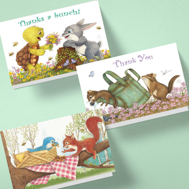 Friendly Kritters Thank You Cards - Set 1 - old