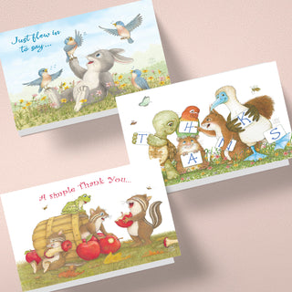 Friendly Kritters Thank You Cards - Set 2 - old