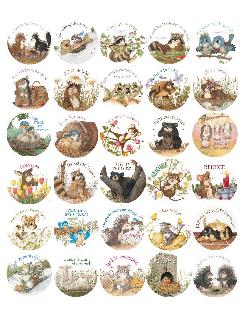 Friendly Kritters Sticker Sheets