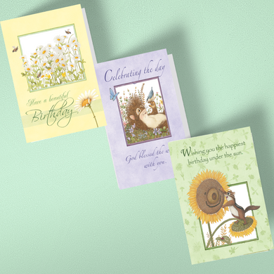 Friendly Kritters Birthday Cards - Set 2