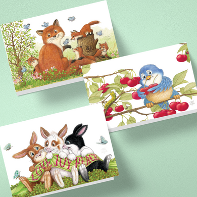 Friendly Kritters Blank Notecards