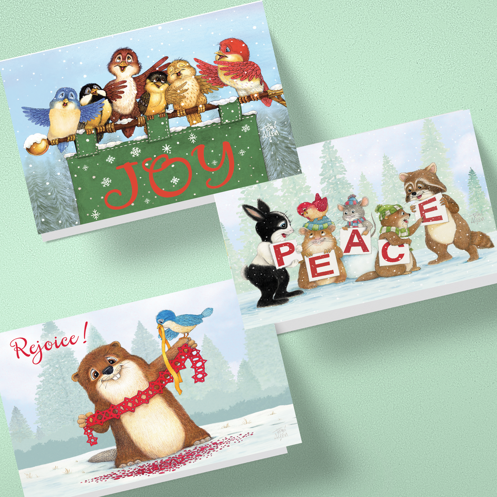 Friendly Kritters Christmas Cards - Set 3