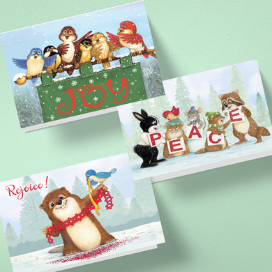 Friendly Kritters Christmas Cards - Set 3