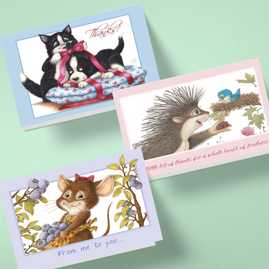 Friendly Kritters Thank You Cards - Set 2