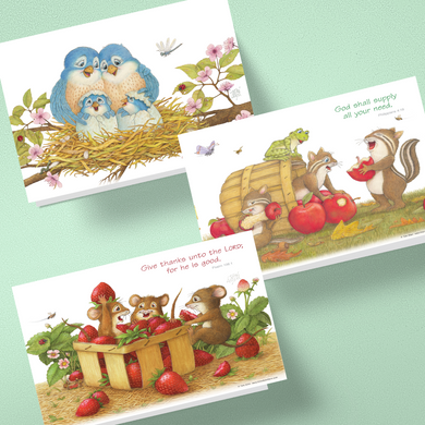 Friendly Kritters Greeting Note Cards