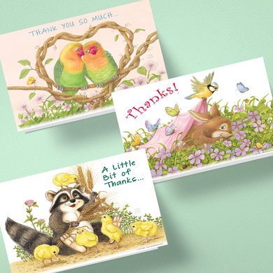 Friendly Kritters Thank You Cards - Set 1