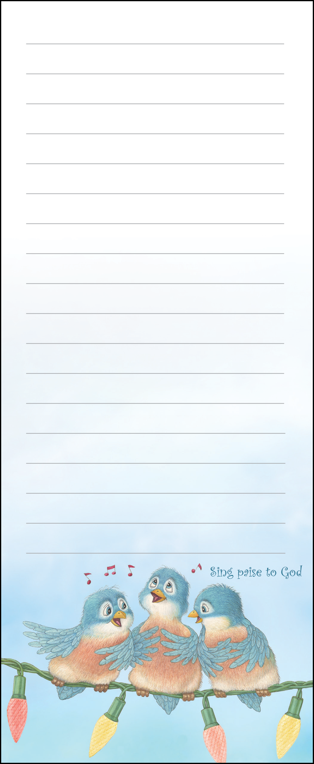 Friendly Kritters Magnetic Notepad - 3x8.5 - Set of 4- Great for Shopping, Chores and To-Do Lists