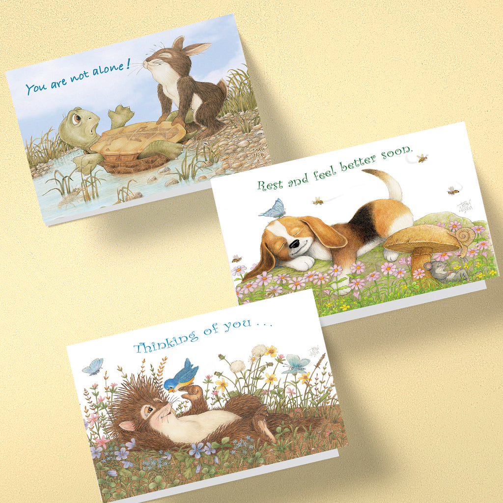 Friendly Kritters Get Well Cards - Set 1