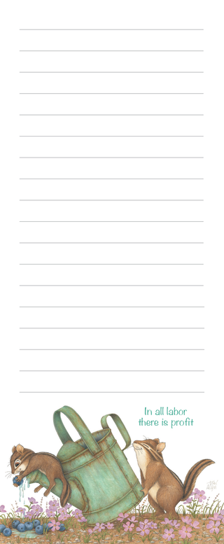 Friendly Kritters Magnetic Notepad - 3x8.5 - Set of 4- Great for Shopping, Chores and To-Do Lists