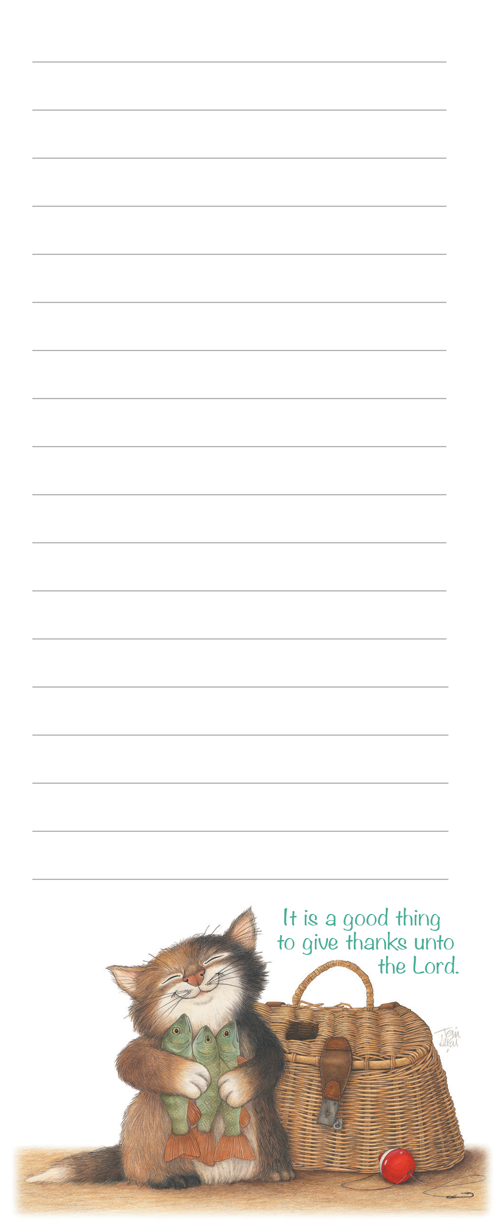 Friendly Kritters Magnetic Notepad - 3x8.5 - Set of 4- Great for Shopping, Chores and To-Do Lists
