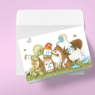 Friendly Kritters Thank You Cards - Set 2 - old