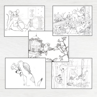 Tom Allen Sketchbook Coloring Sheets 25 Different Images