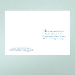 Premium Christmas Card - For unto us a child is born...