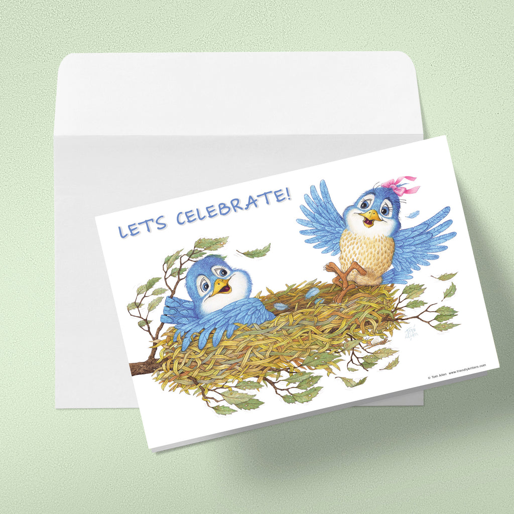 Friendly Kritters Birthday Cards - Set 1