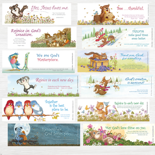 Bookmarks - 12 Assorted Designs