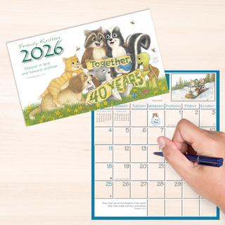 2026 Friendly Kritters Pocket Calendar