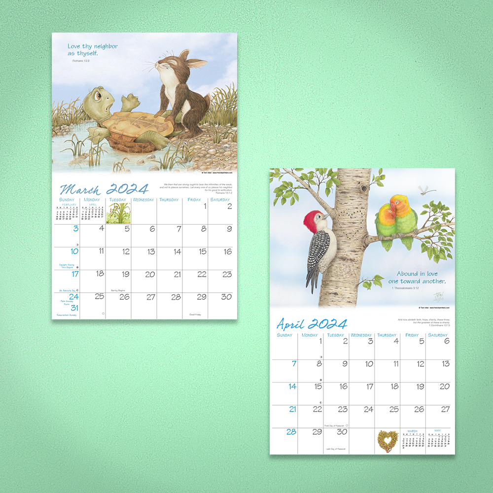 2024 Friendly Kritters Wall Calendar Quantity of more than 100