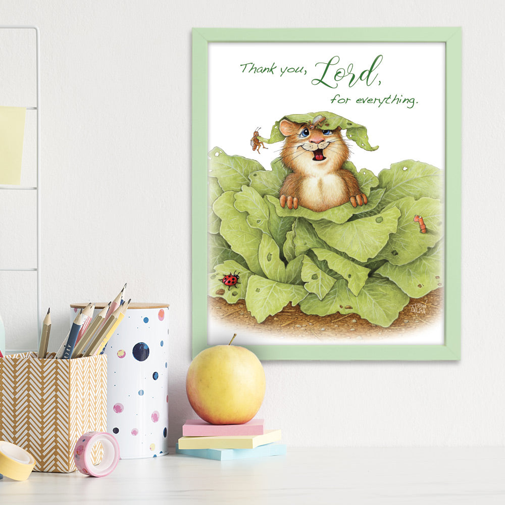 Friendly Kritters Wall Art Print - Set of 3 - 8x10 - Unframed - Collection 2