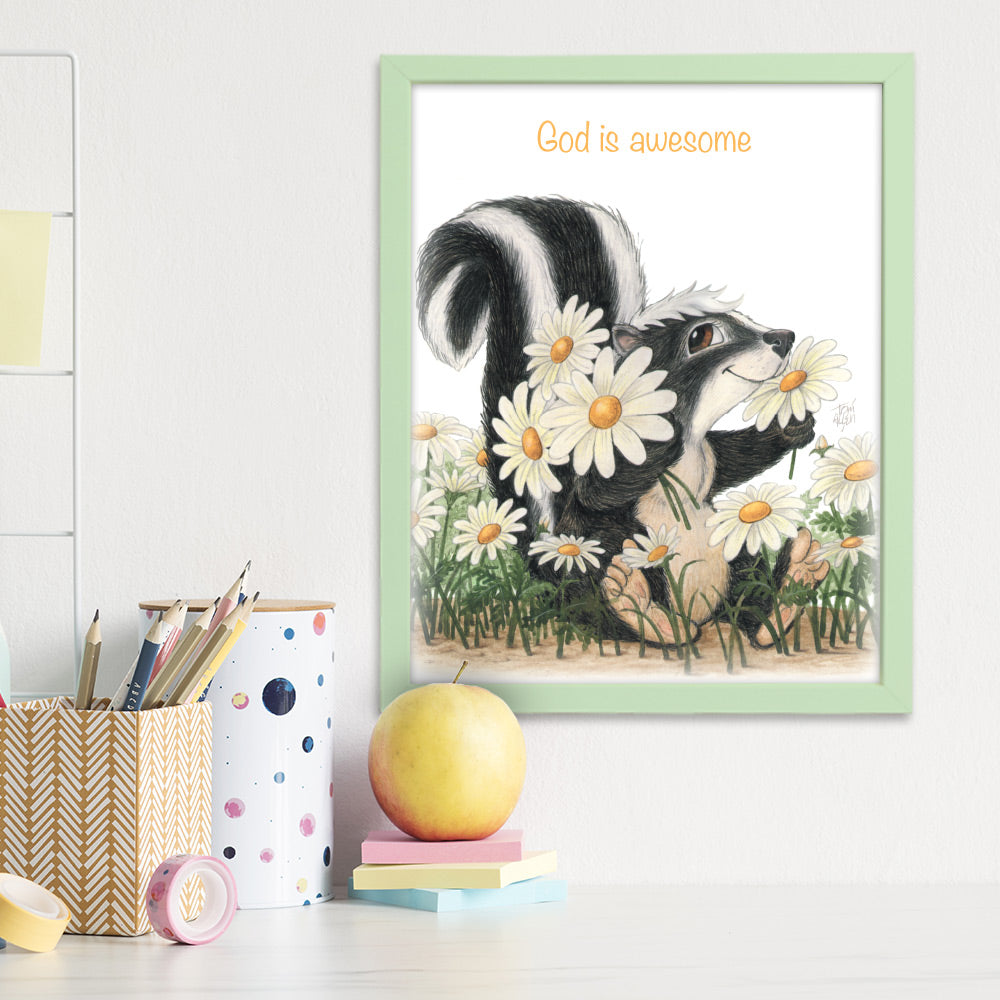 Friendly Kritters Wall Art Print - Set of 3 - 8x10 - Unframed - Collection 1