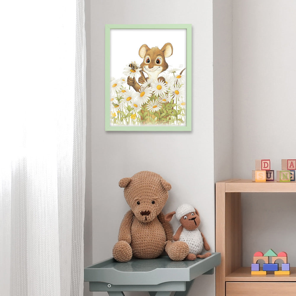 Friendly Kritters Wall Art Print - Set of 3 - 11x14 - Unframed - Collection 1