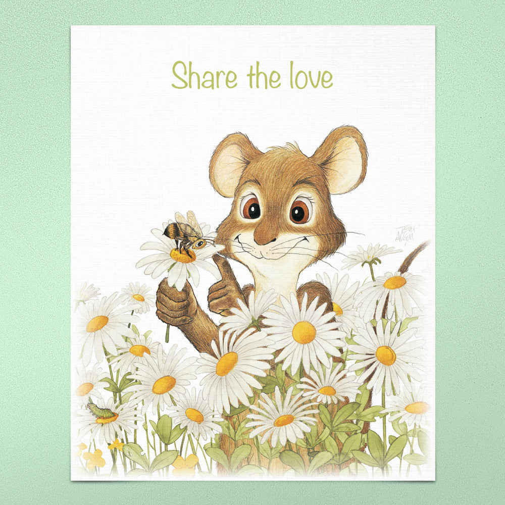 Friendly Kritters Wall Art Print - Set of 3 - 8x10 - Unframed - Collection 1