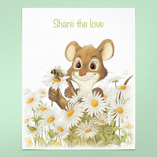 Friendly Kritters Wall Art Print - Set of 3 - 8x10 - Unframed - Collection 1