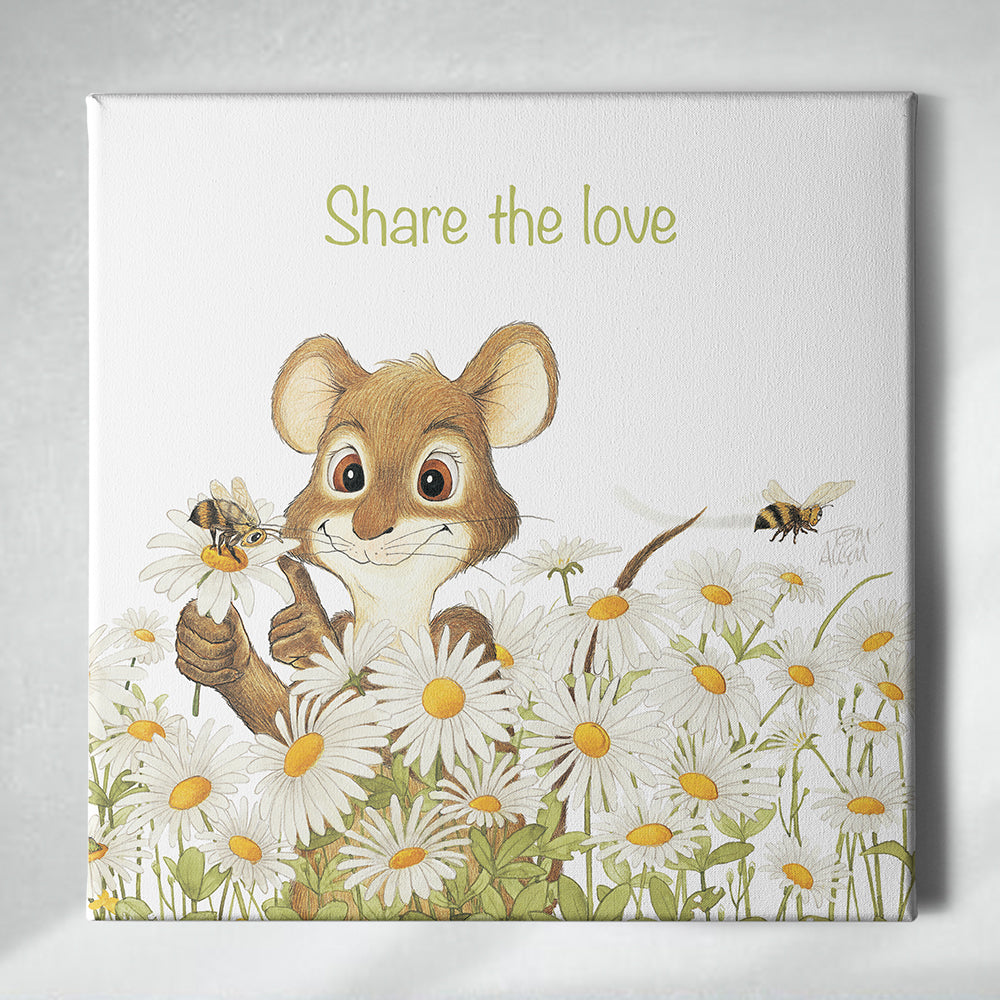 Friendly Kritters Wall Art Print - Set of 3 - 16x16 - Canvas - Collection 1