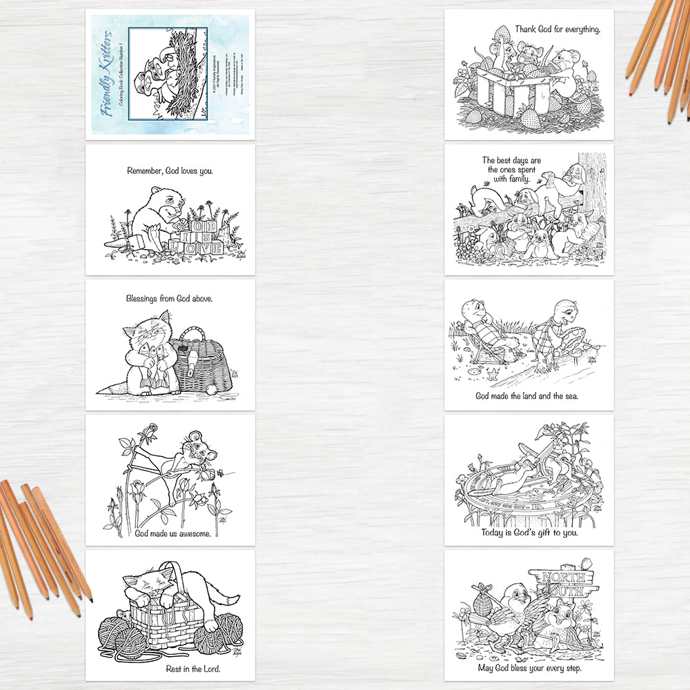 Friendly Kritters Premium Coloring Book