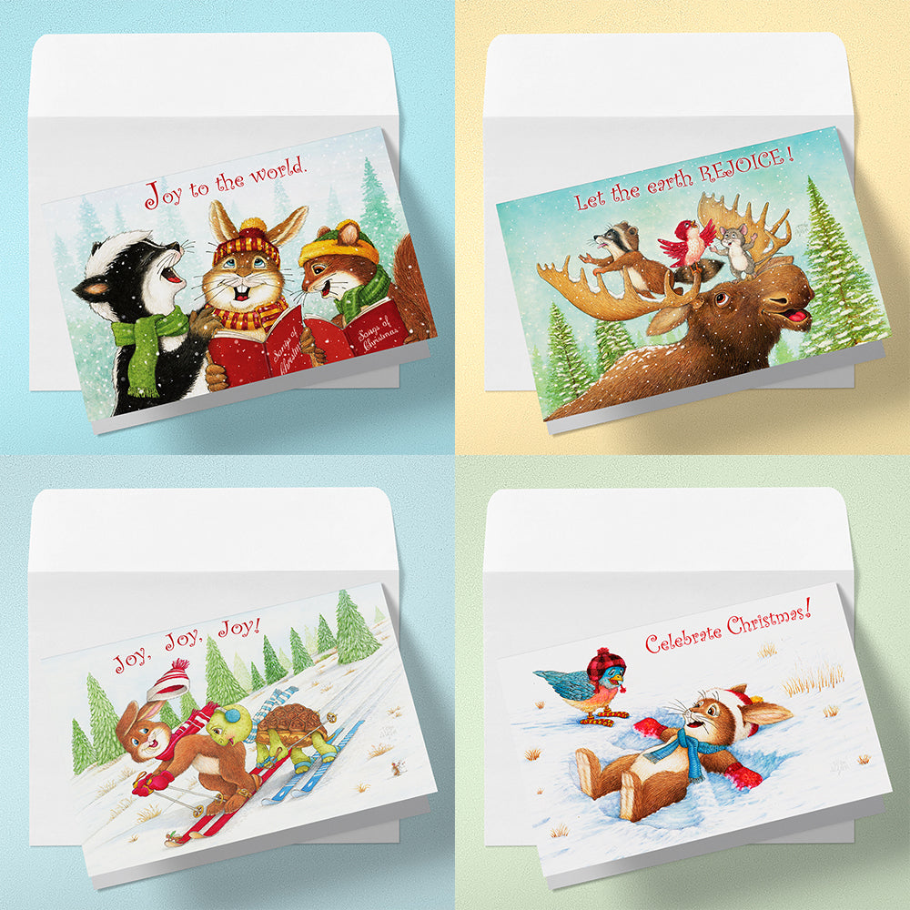 Friendly Kritters Christmas Cards - Set 1
