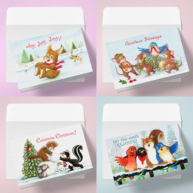 Friendly Kritters Christmas Cards - Set 3 - old