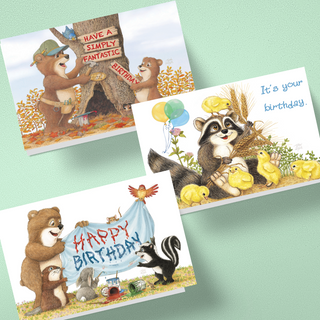 Friendly Kritters Birthday Cards - Set 2