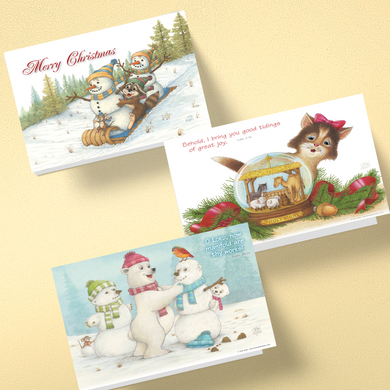 Friendly Kritters Christmas Cards - Set 1