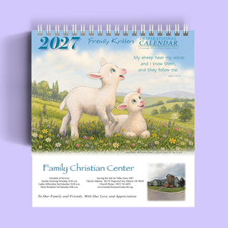 2027 Friendly Kritters Wall Calendar - Customizable