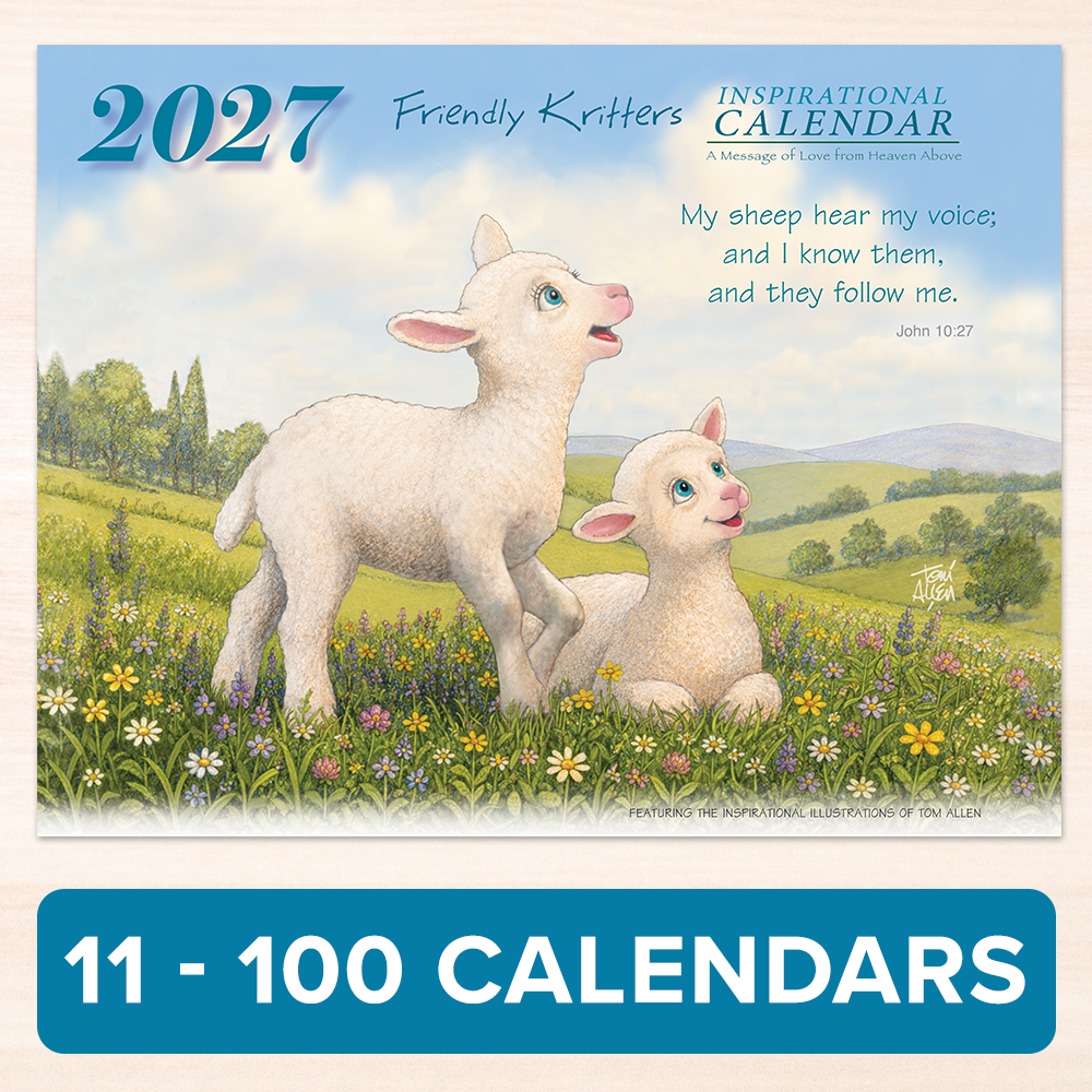 2027 Friendly Kritters Wall Calendar - Quantity of 11 to 100