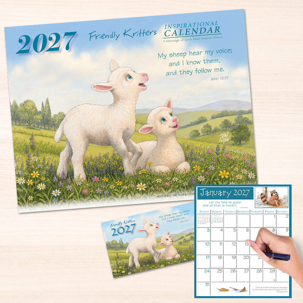 2027 Friendly Kritters Wall & Pocket Calendar Companion Set