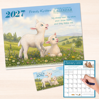 2027 Friendly Kritters Wall & Pocket Calendar Companion Set