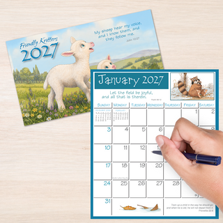 2027 Friendly Kritters Pocket Calendar